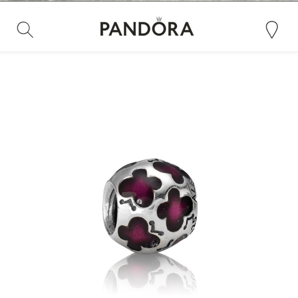 Pandora Purple Enamel Butterflies Charm!